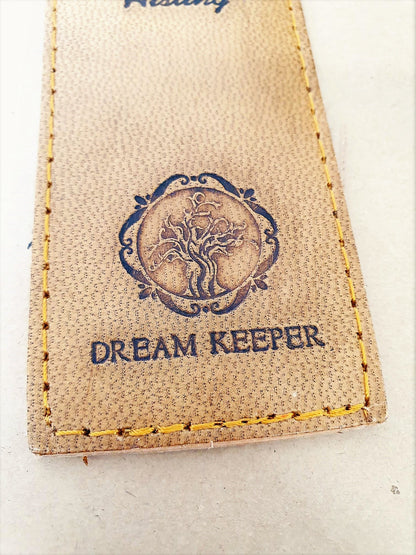 Pair of Handmade Leather Bookmark with DreamKeeper Tree of Life Design - Aisling